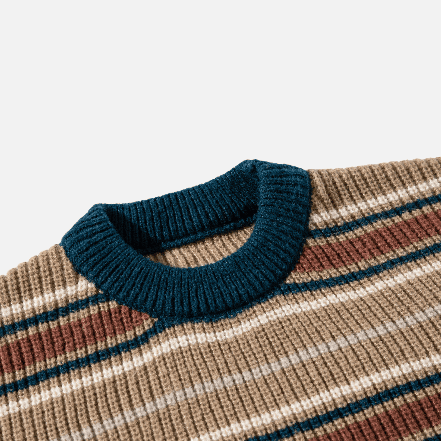 Retro Striped Knit Sweater