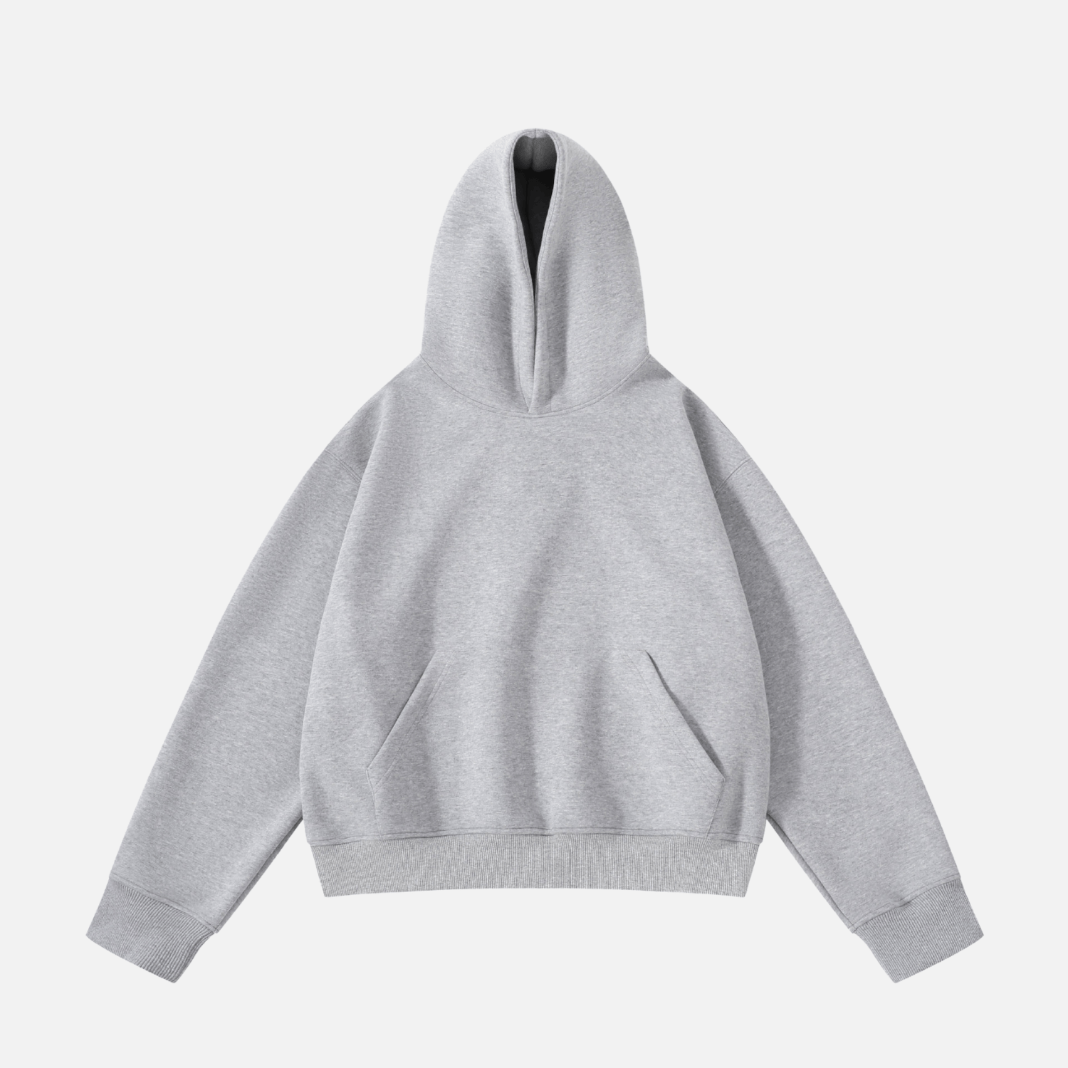 Schwerer, einfarbiger Hoodie