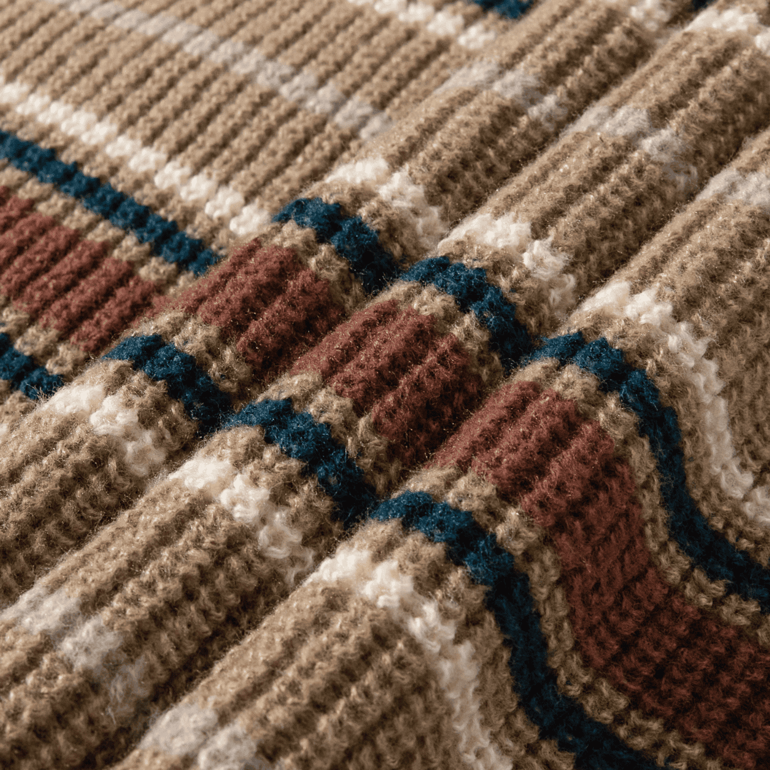 Retro Striped Knit Sweater