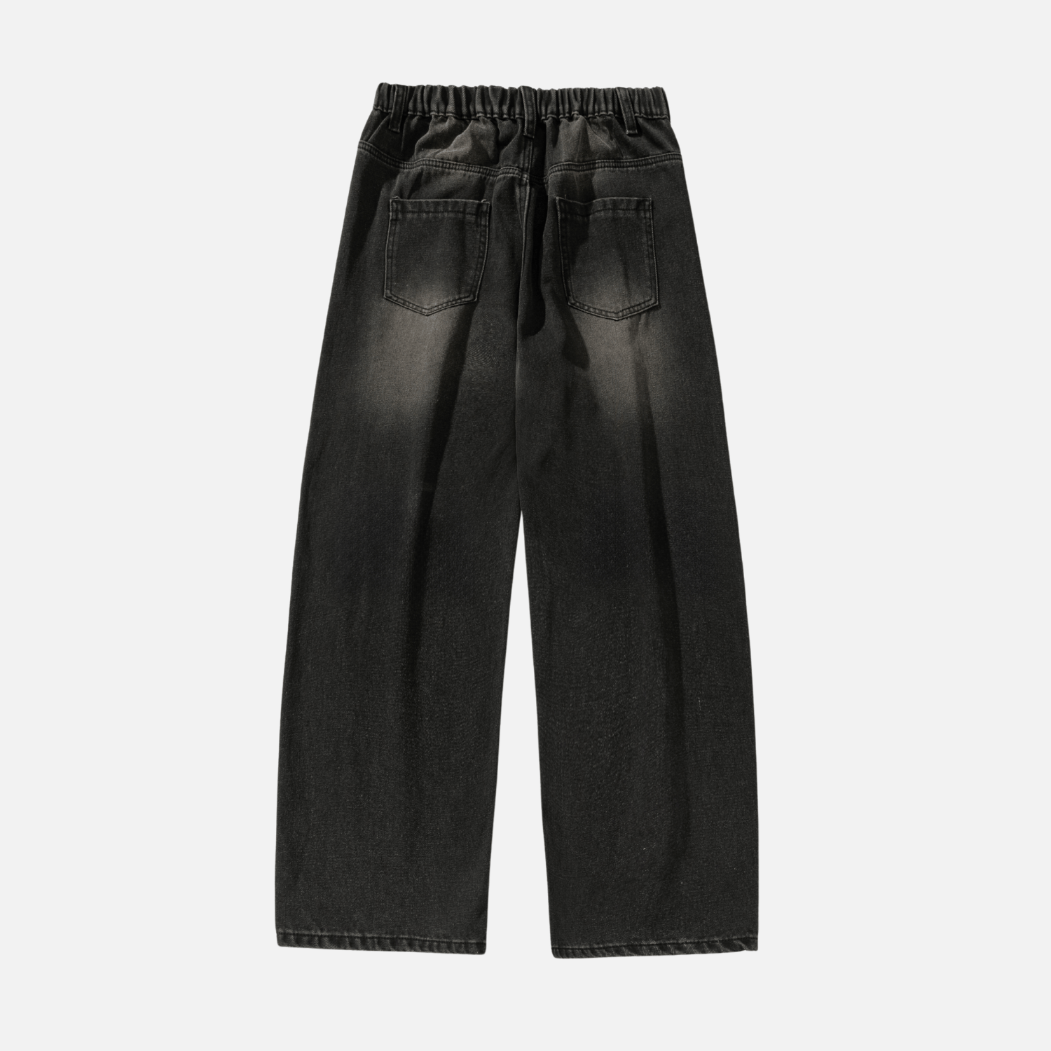 Vintage Washed Panel Baggy Jeans