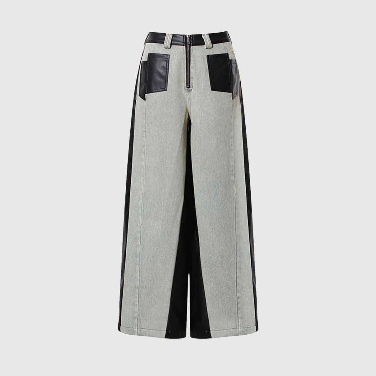 Pantalones anchos de cintura alta