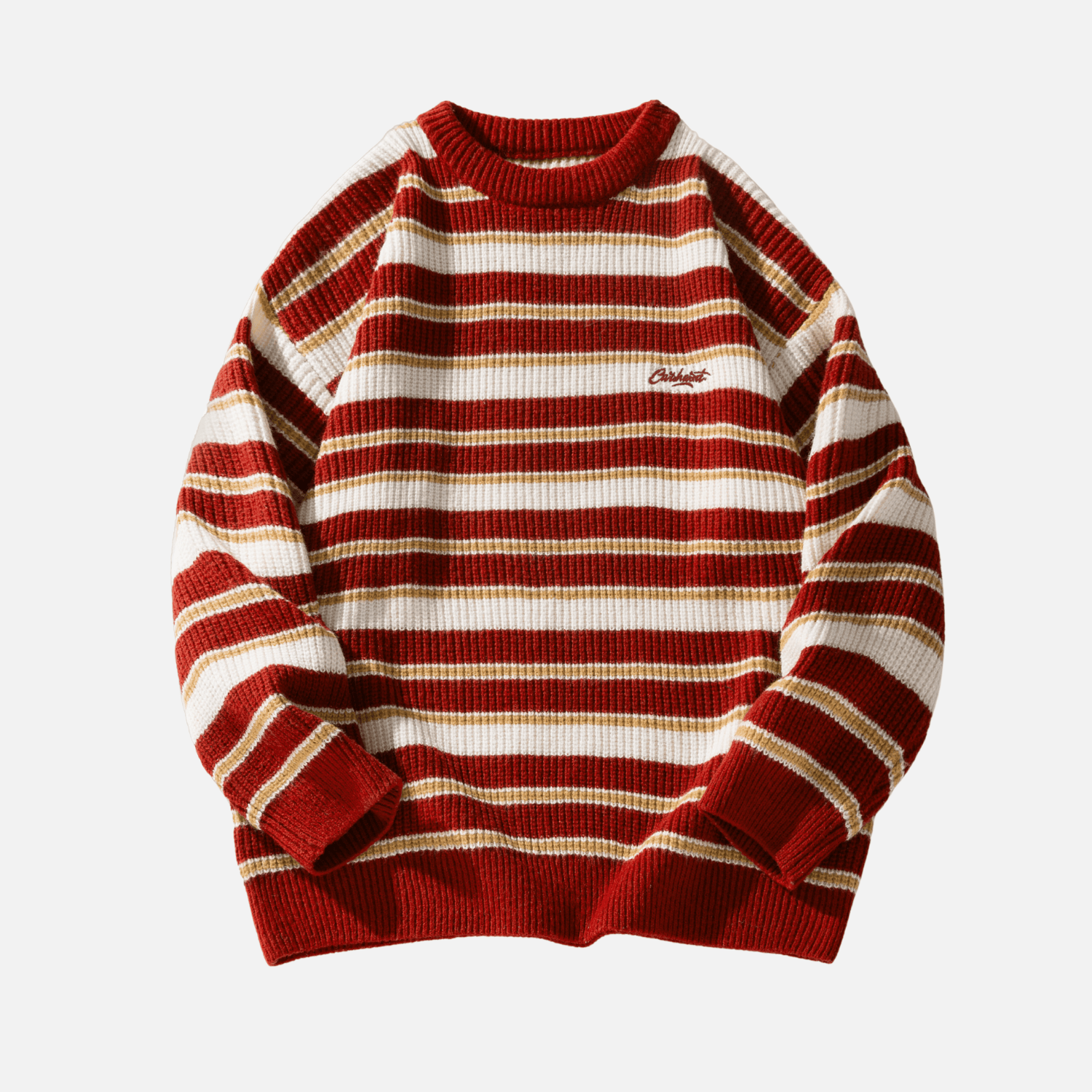 Heavyweight Striped Knit Sweater