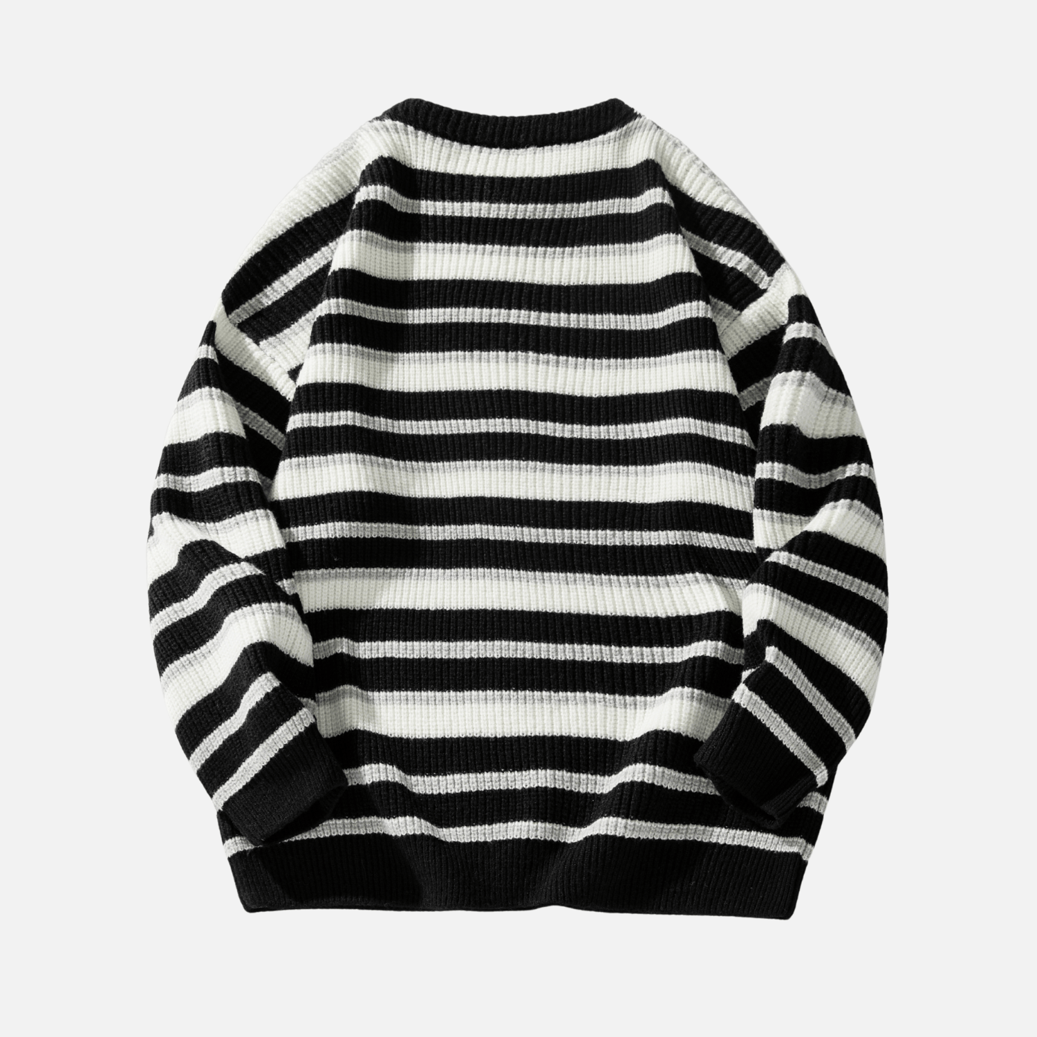 Heavyweight Striped Knit Sweater