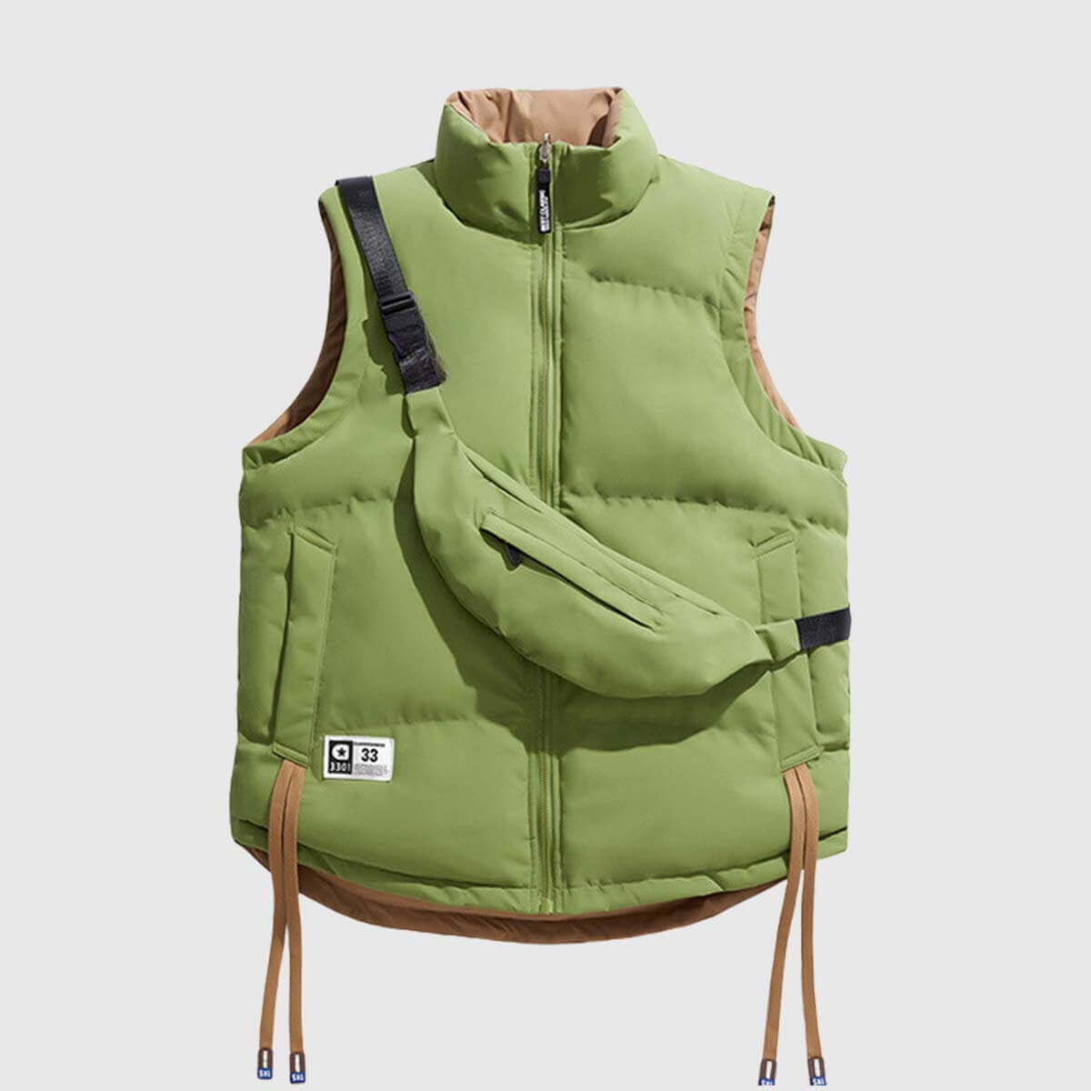 Dual-Wear-Pufferweste mit Taschen