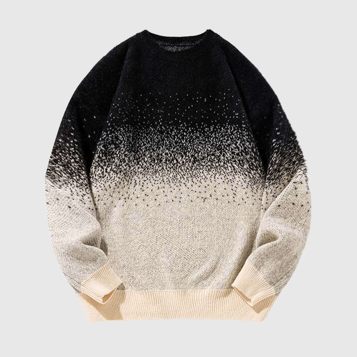 Ombre-Farbverlaufs-Strickpullover