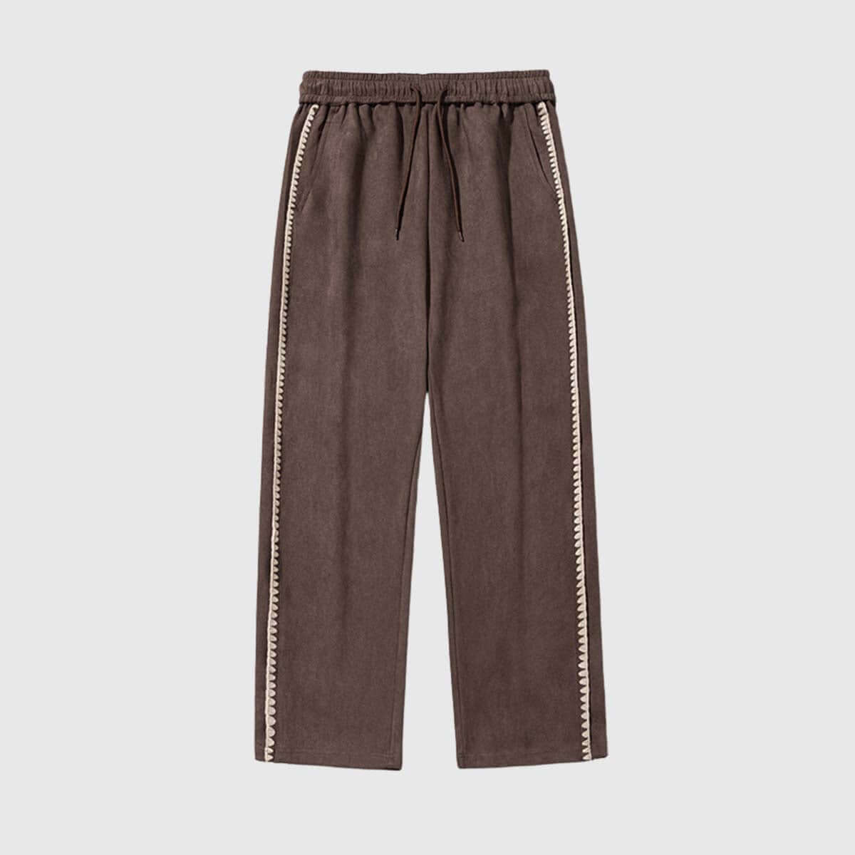 Pantalones casuales con detalle de rayas