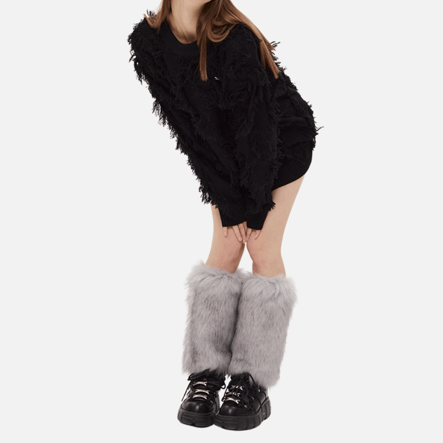 Stilvoller Strickpullover mit Quaste