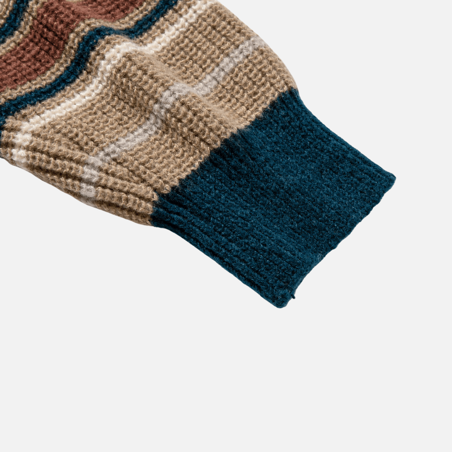 Retro Striped Knit Sweater