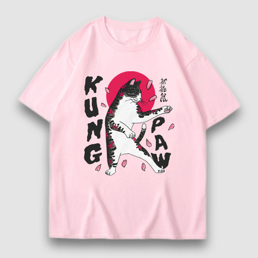 T-Shirt mit Cartoon-Nudel-Print
