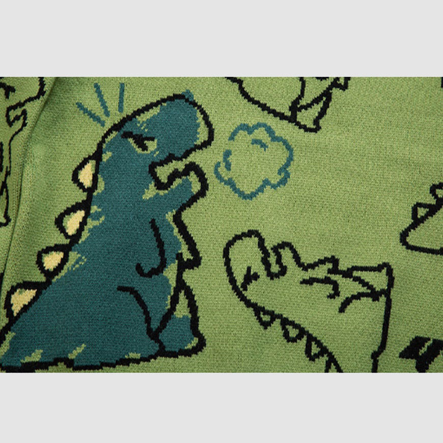 Suéter estampado de dinosaurios