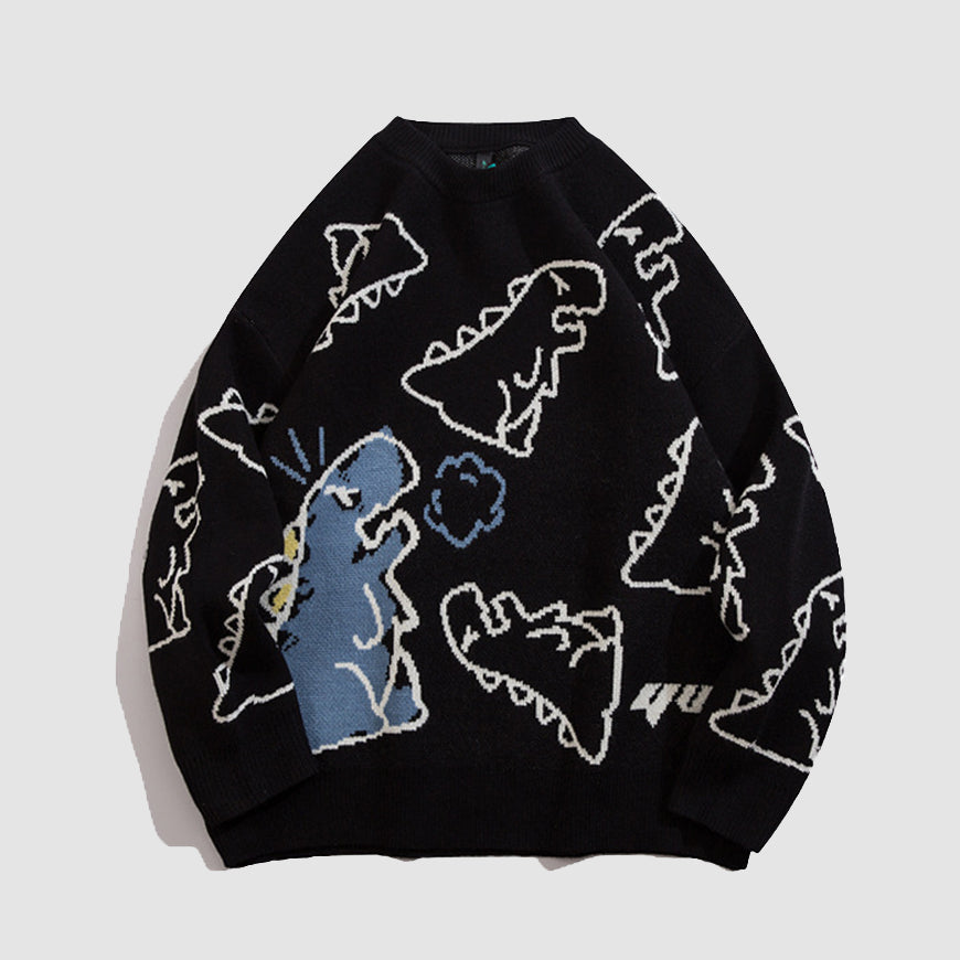 Suéter estampado de dinosaurios