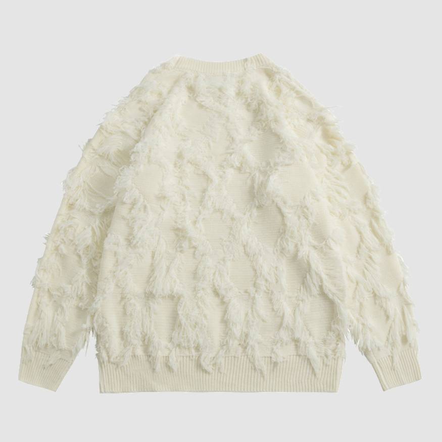 Stilvoller Strickpullover mit Quaste