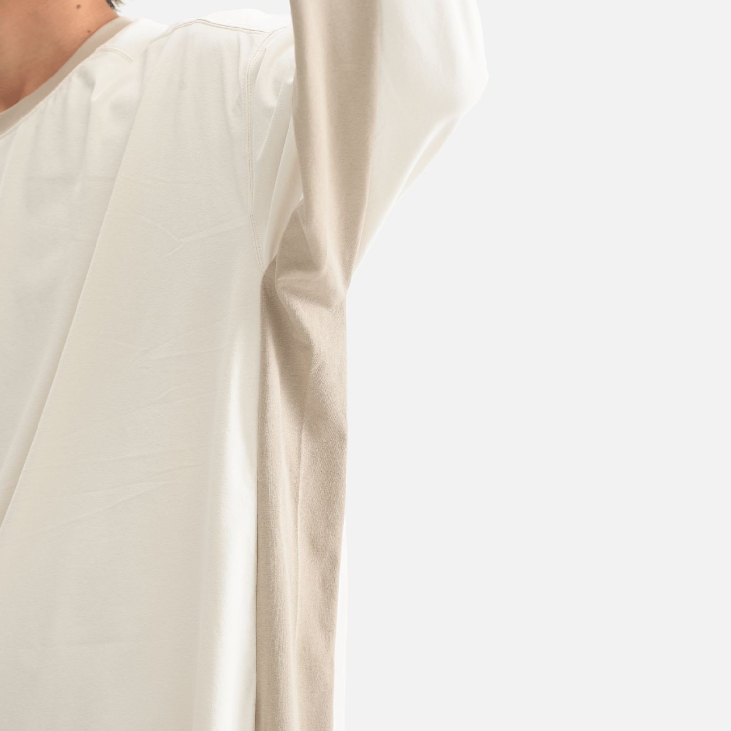 Patchwork Drawstring Long-Sleeve Tee