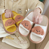 Lindas sandalias con diseño en forma de cachorro