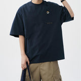Retro Embroidery Cotton T-Shirt