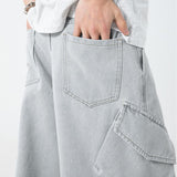 Washed Vintage Denim Pants