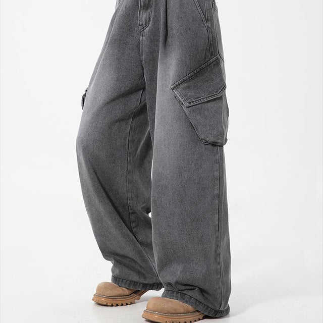 Washed Vintage Denim Pants
