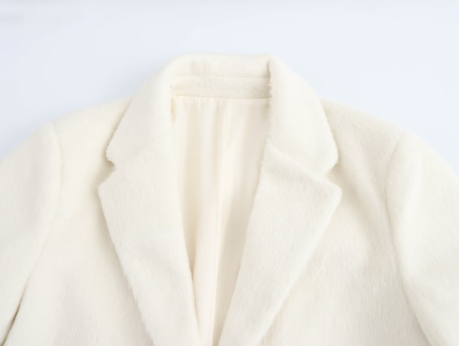 Faux Fur Effect Blazer