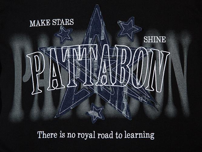 Camiseta con parche de estrella callejera