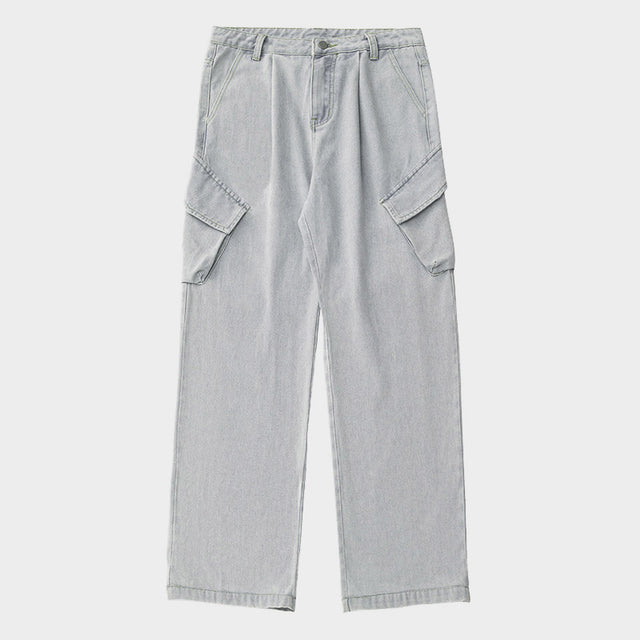 Washed Vintage Denim Pants