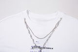 Cat Print Necklace Tee