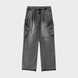 Washed Vintage Denim Pants