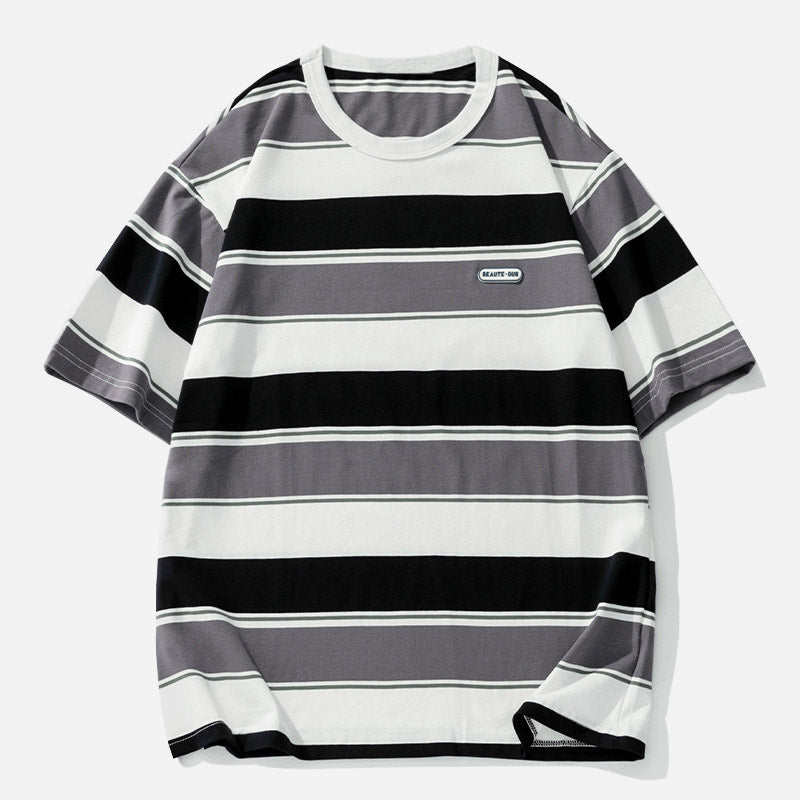 Gestreiftes Paar-T-Shirt