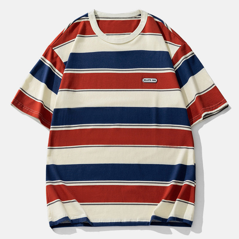 Gestreiftes Paar-T-Shirt