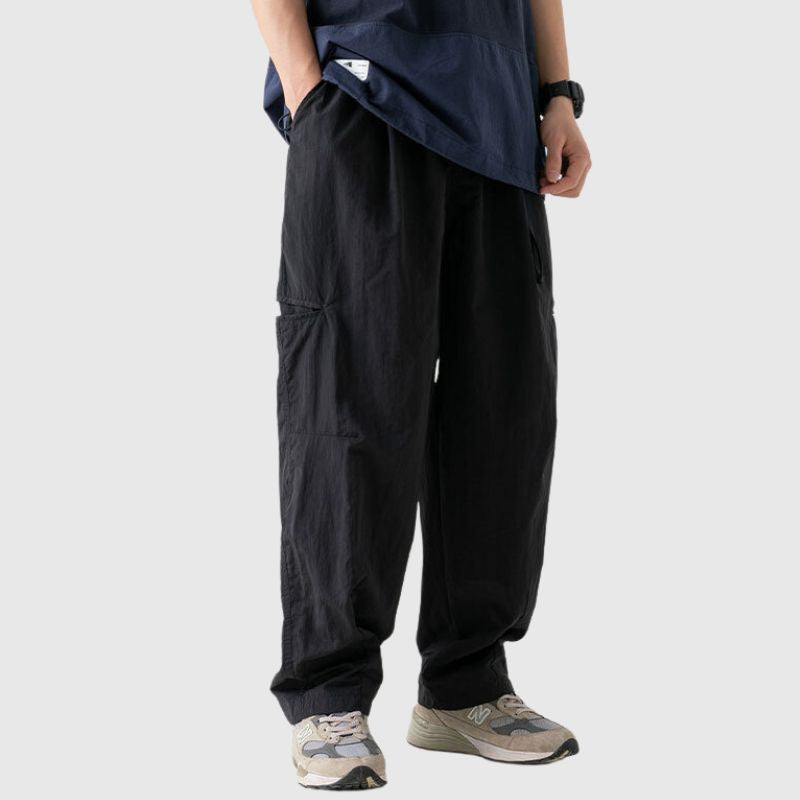 Pantalones Yamamoto con cinturón repelentes al agua