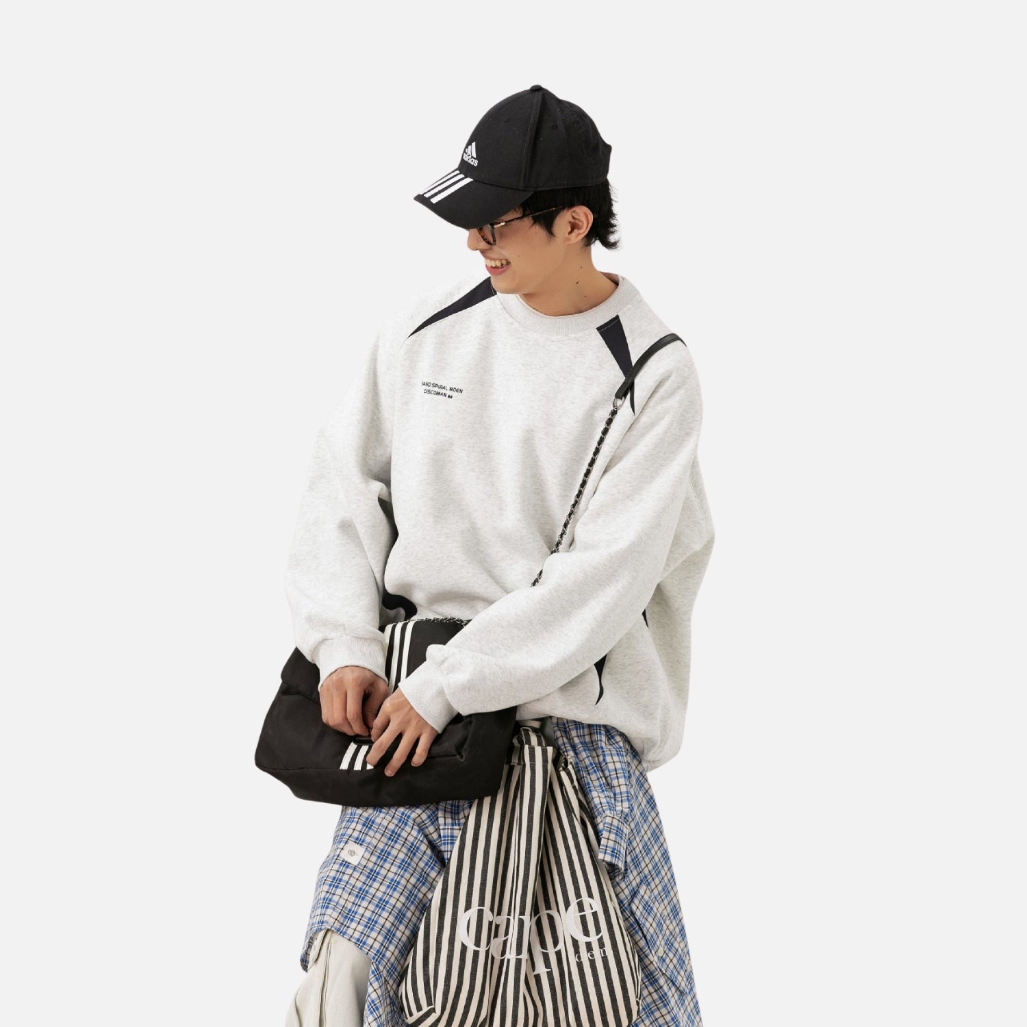 Colorblock Patchwork Crewneck Sweatshirt