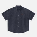 Textured Stripe Short-Sleeve Shirt
