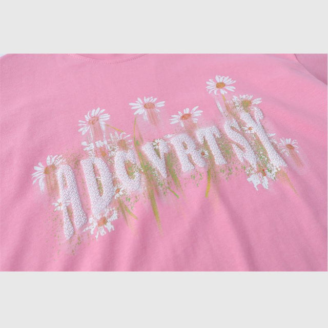 Camiseta estampada con estampado de girasol