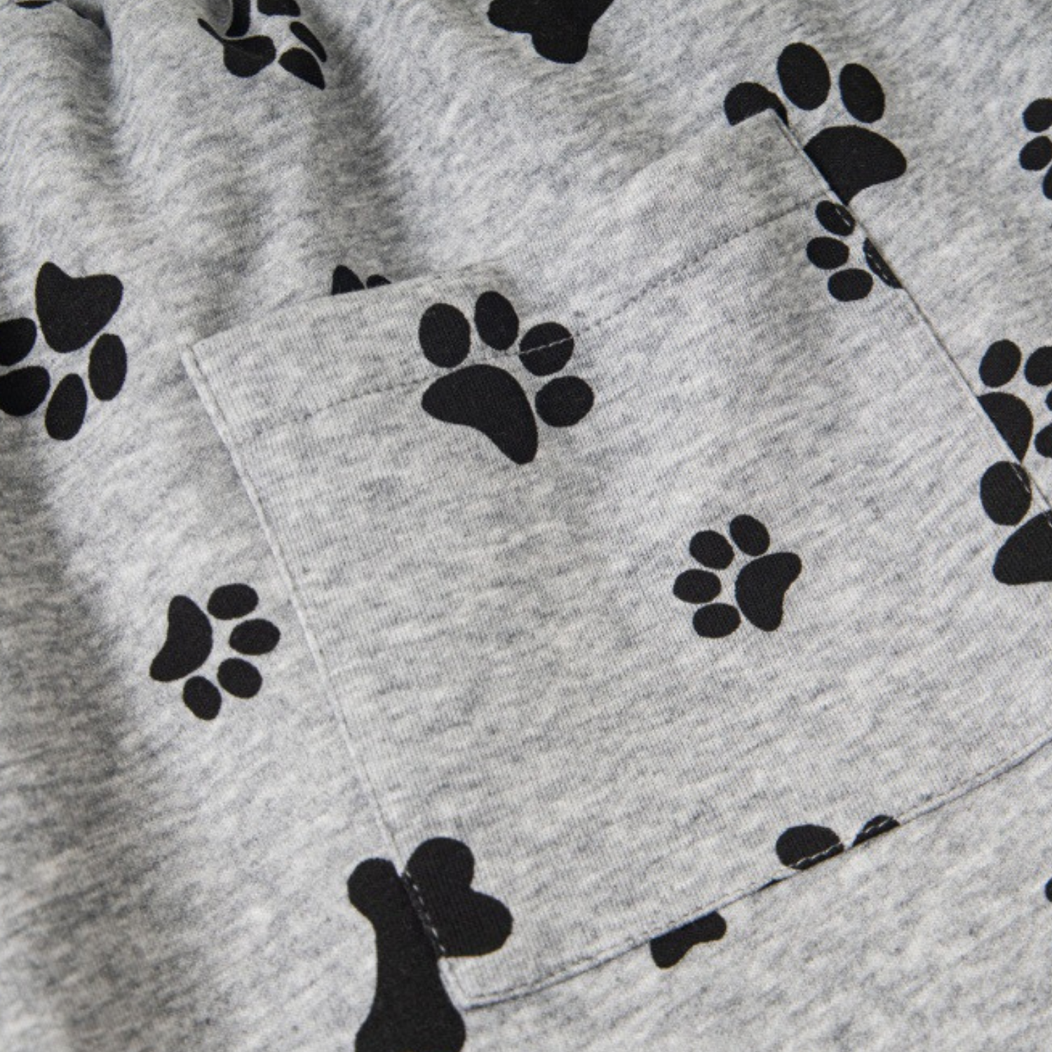 Allover Dog Print Baggy Pants