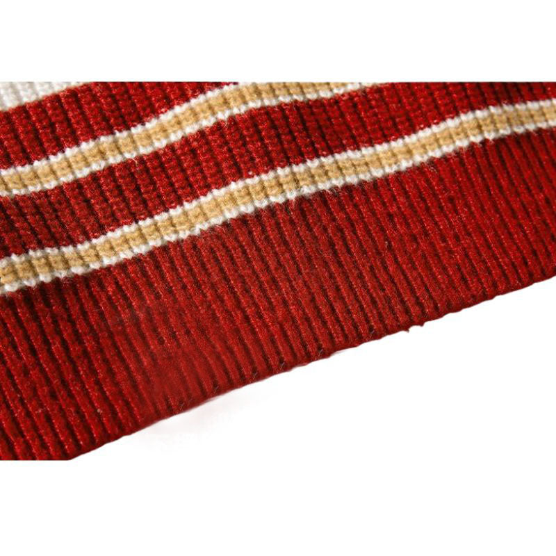 Jersey de punto a rayas con patchwork en tonos atemporales
