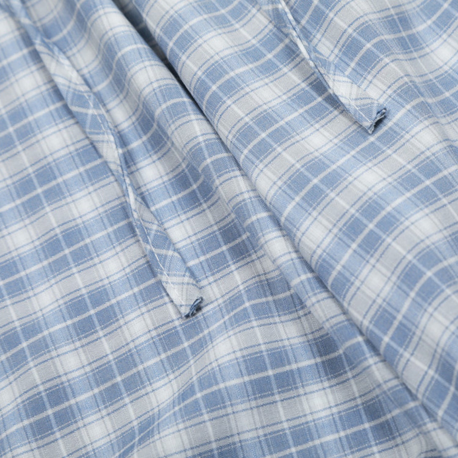 Plaid Slouchy Slant Baggy Pants