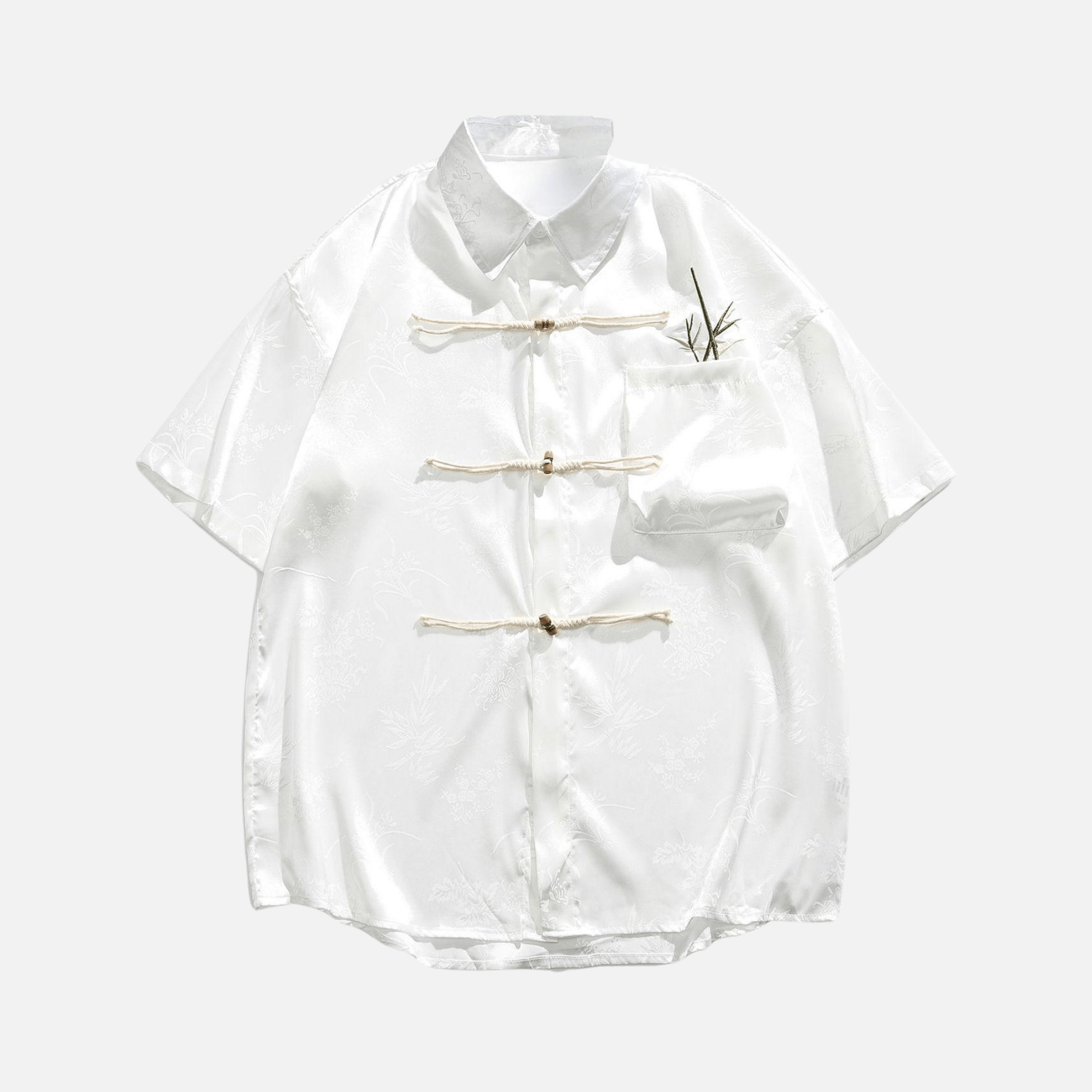 Elegant Heart Embroidered Shirt