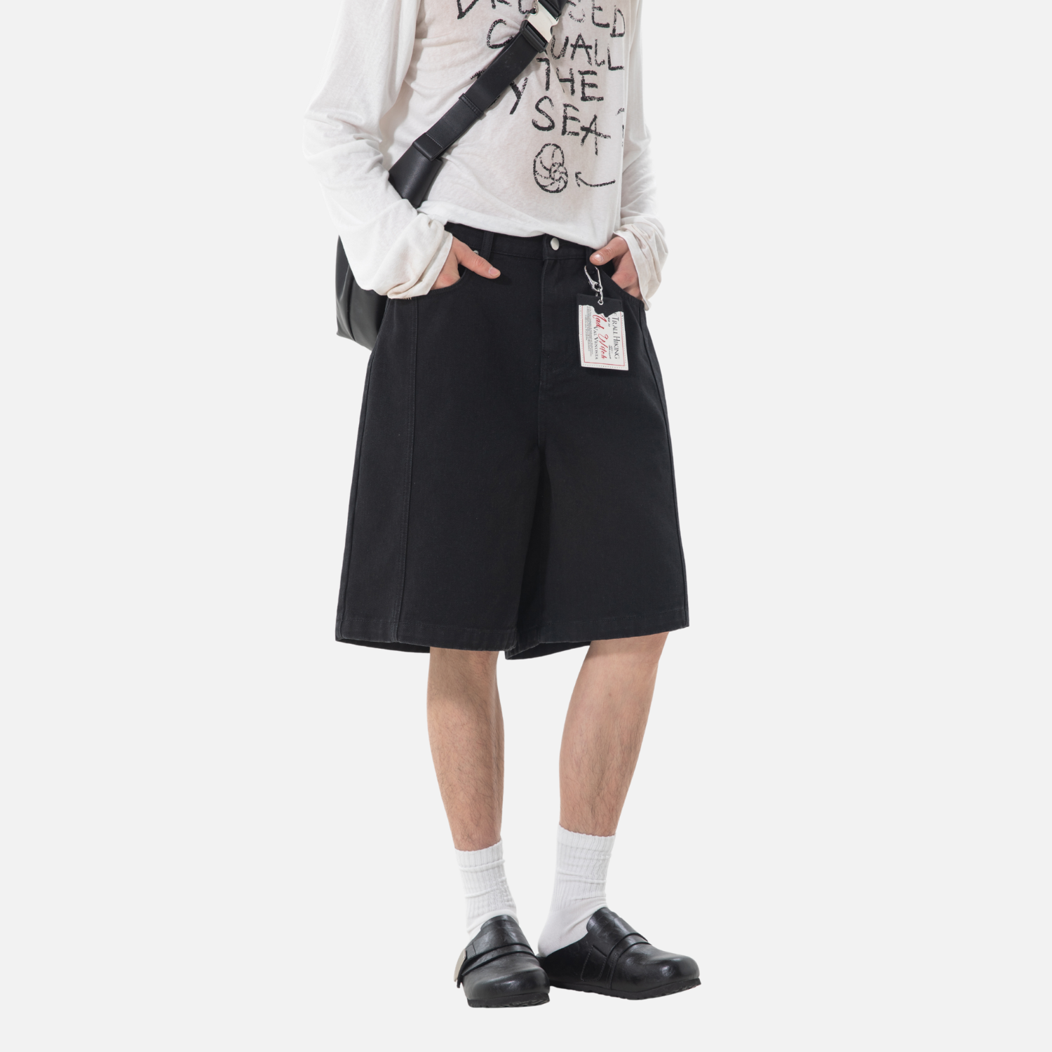 Textured Twill Cargo Shorts