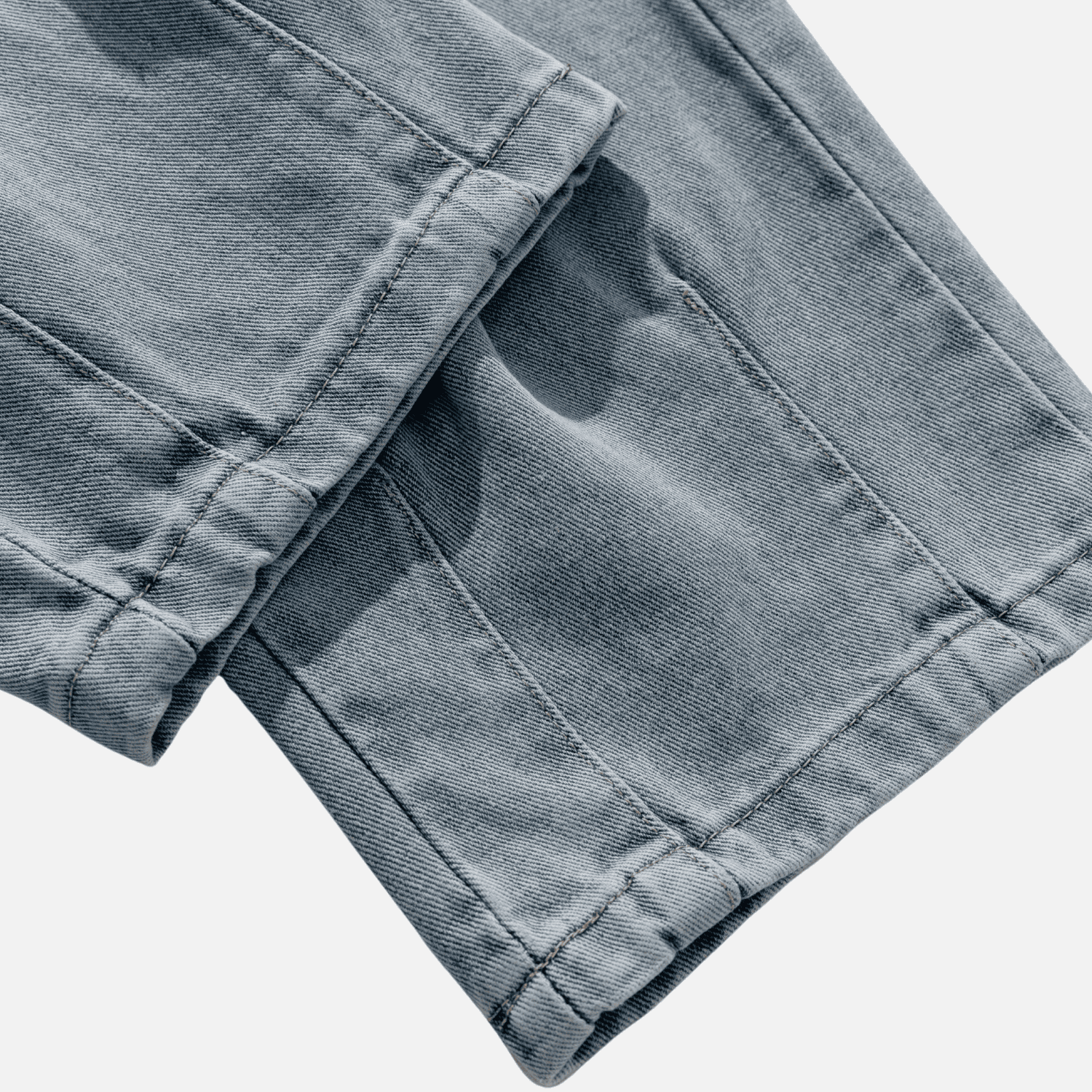 Pantalones vaqueros de patchwork con bolsillos vintage