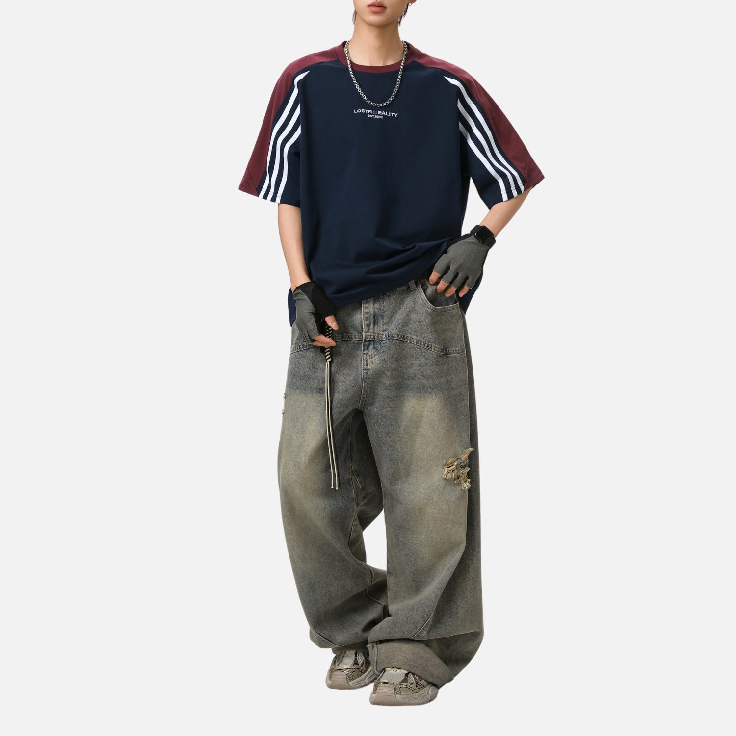 Vintage Raglan Graphic Cotton Tee