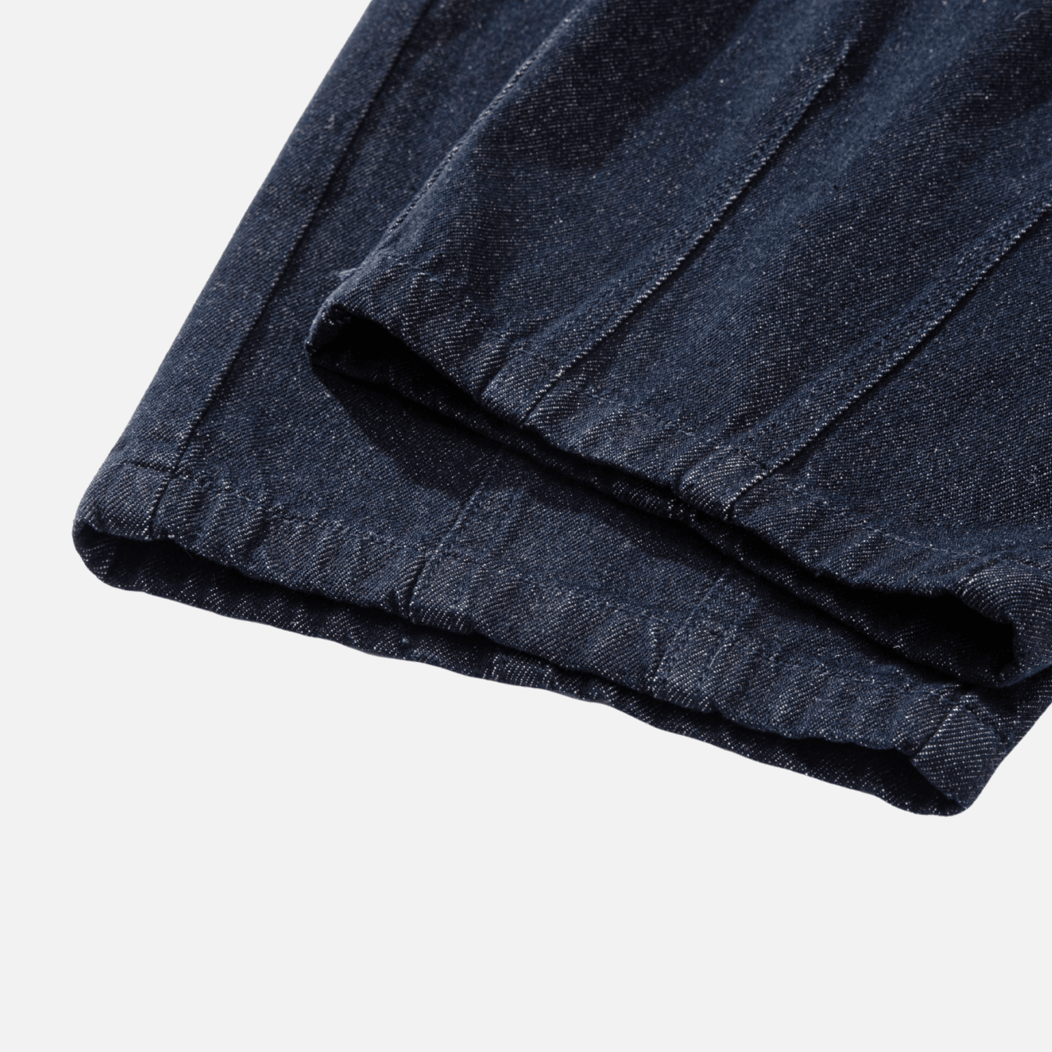 Pleated Hem Jeans