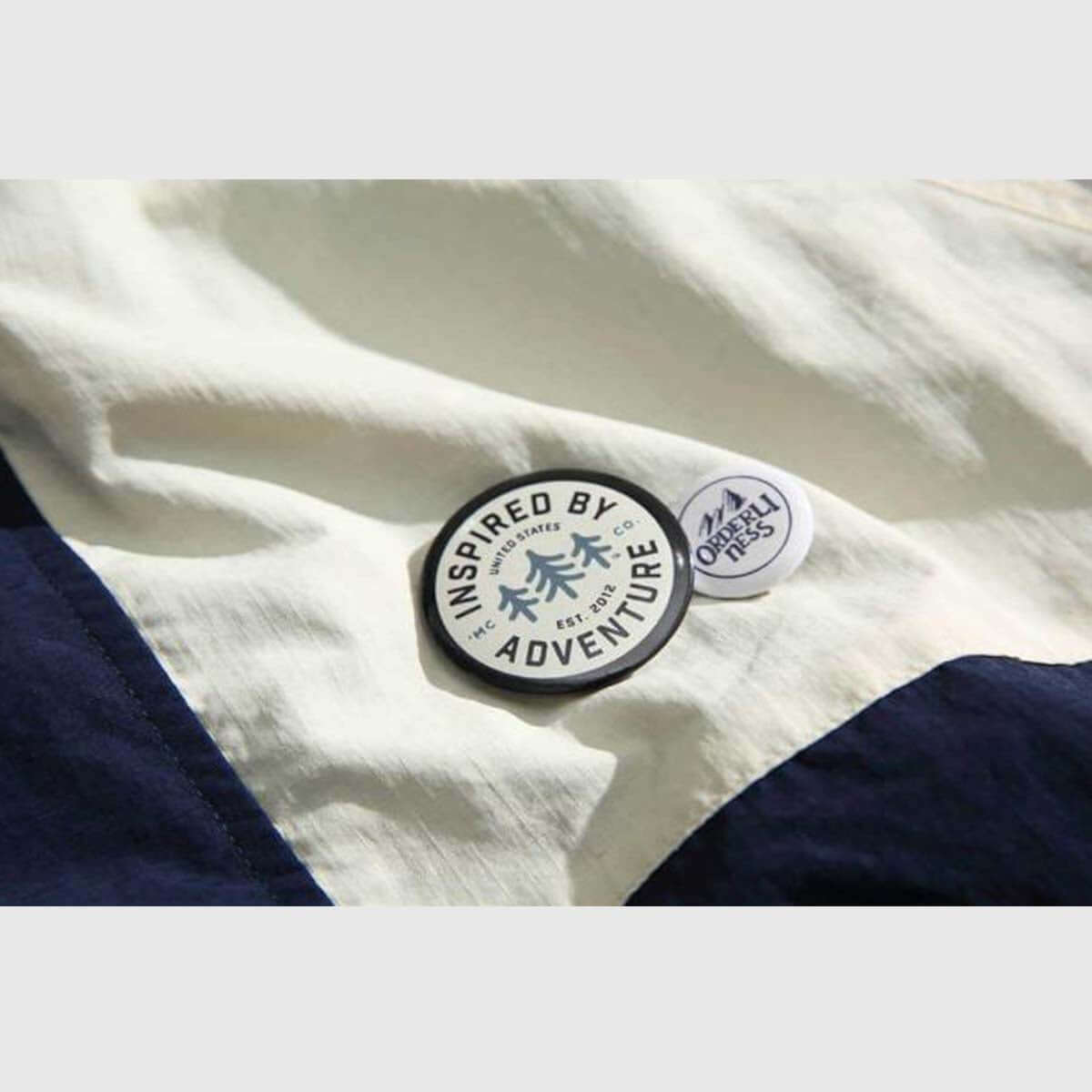 Colorblock Stand Collar Jacket