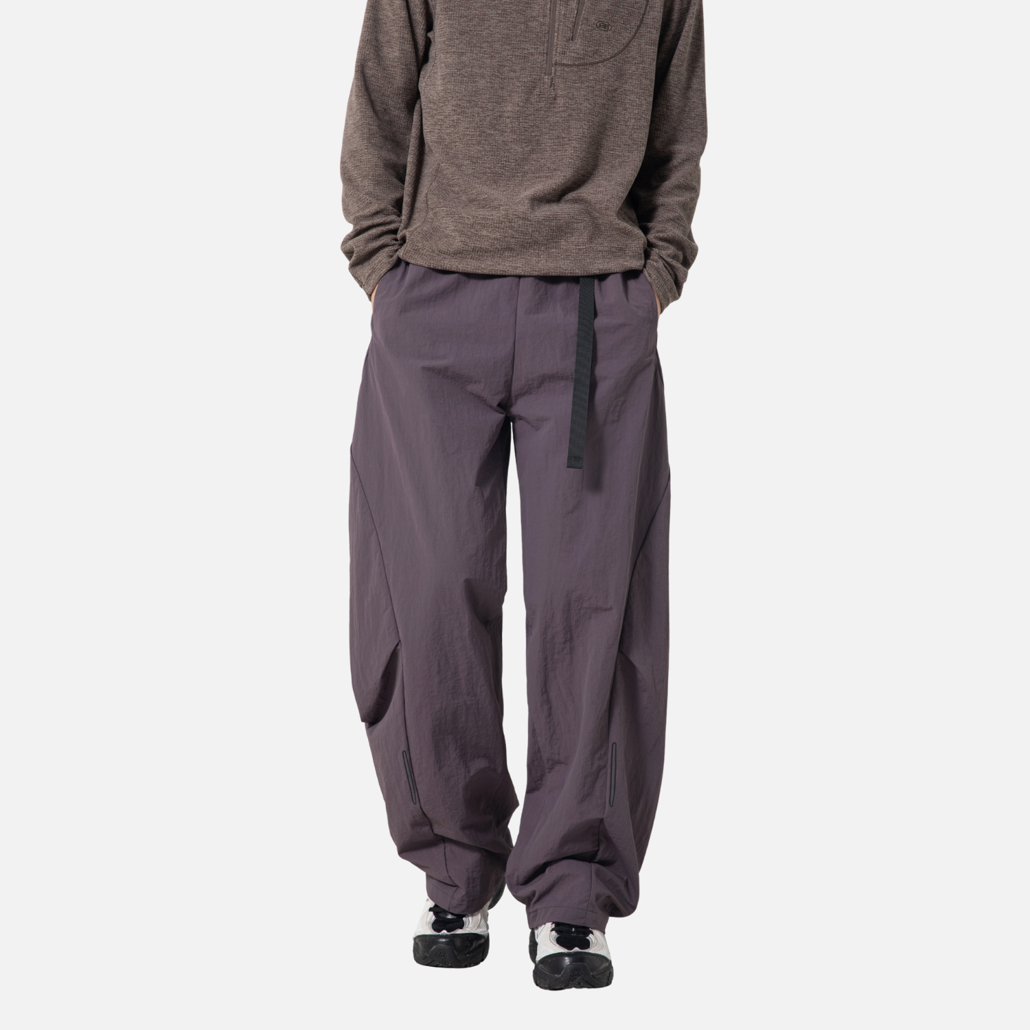 Segmented Adjustable Belt Cargo Pants