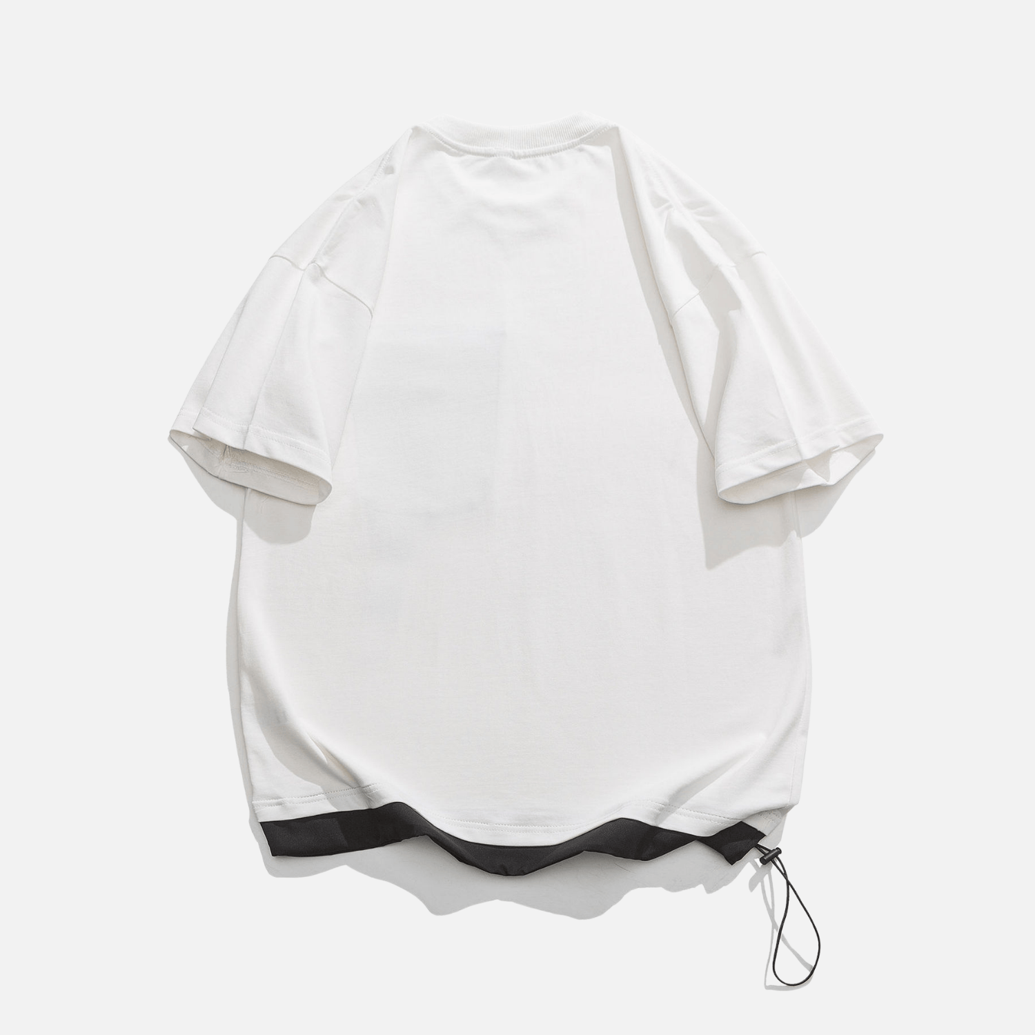 Pocket Drawstring Cotton Shirt