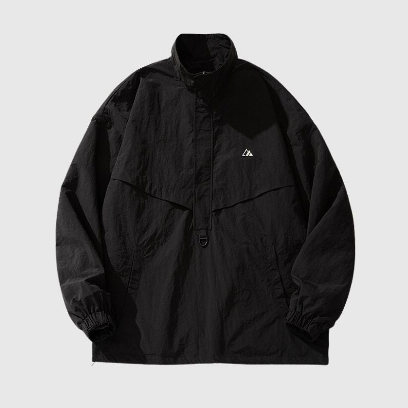 Textured Half-Zip Tactical Windbreakers