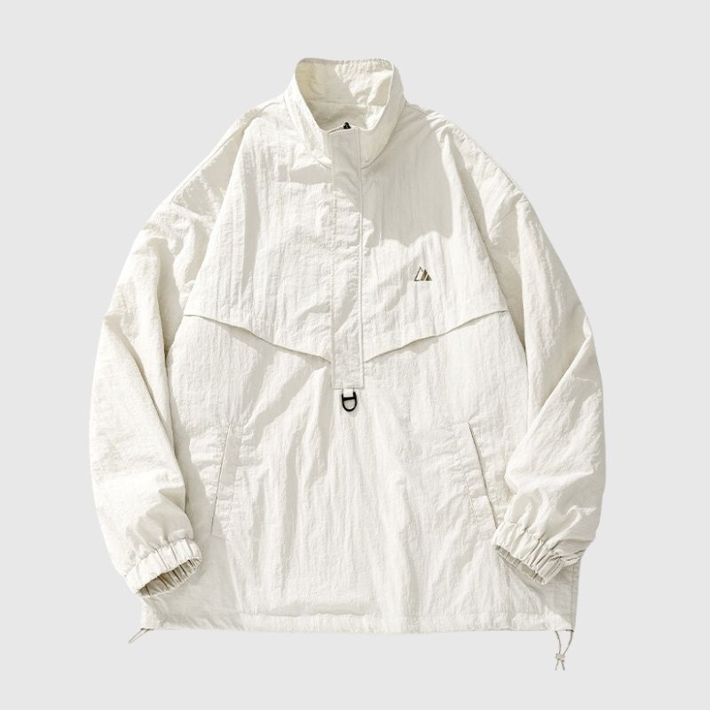 Textured Half-Zip Tactical Windbreakers