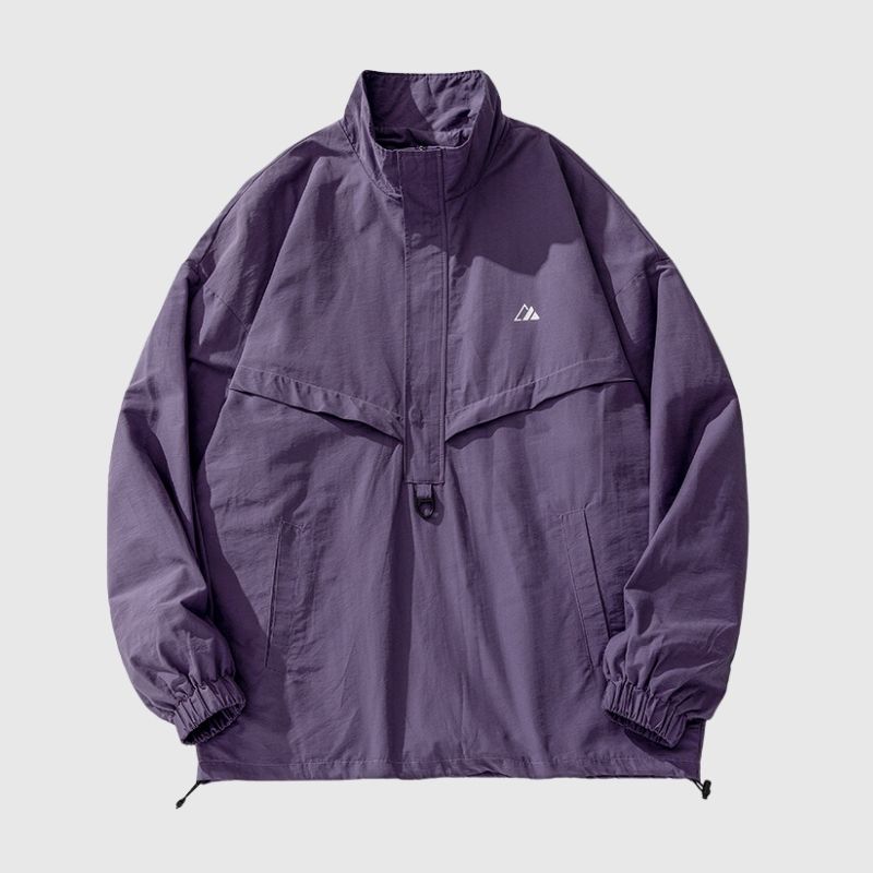 Textured Half-Zip Tactical Windbreakers