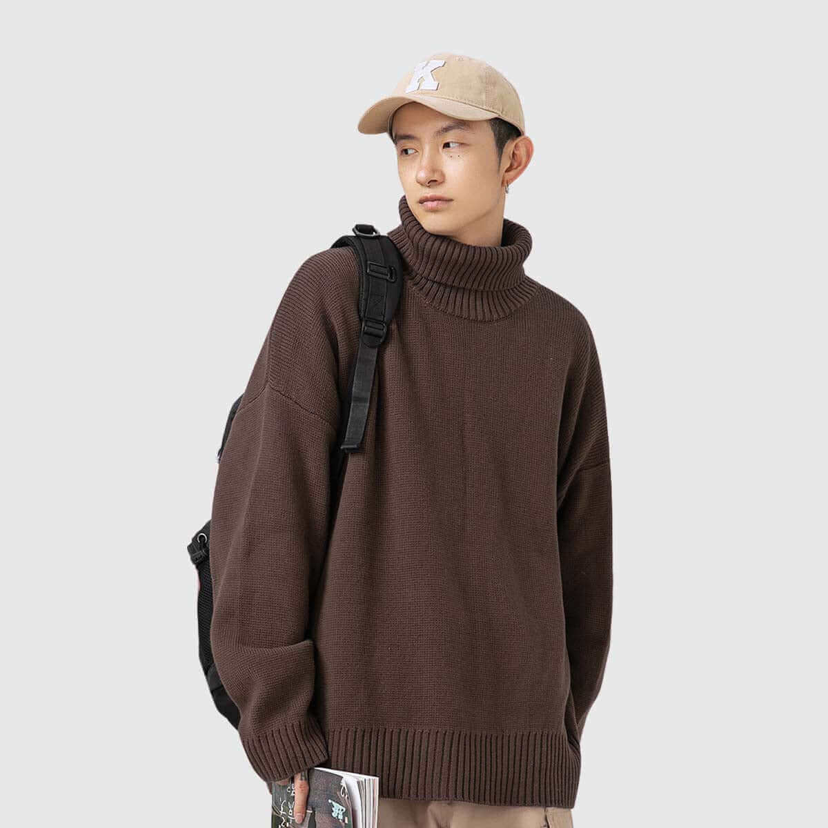 Chunky Knit Turtleneck Sweater