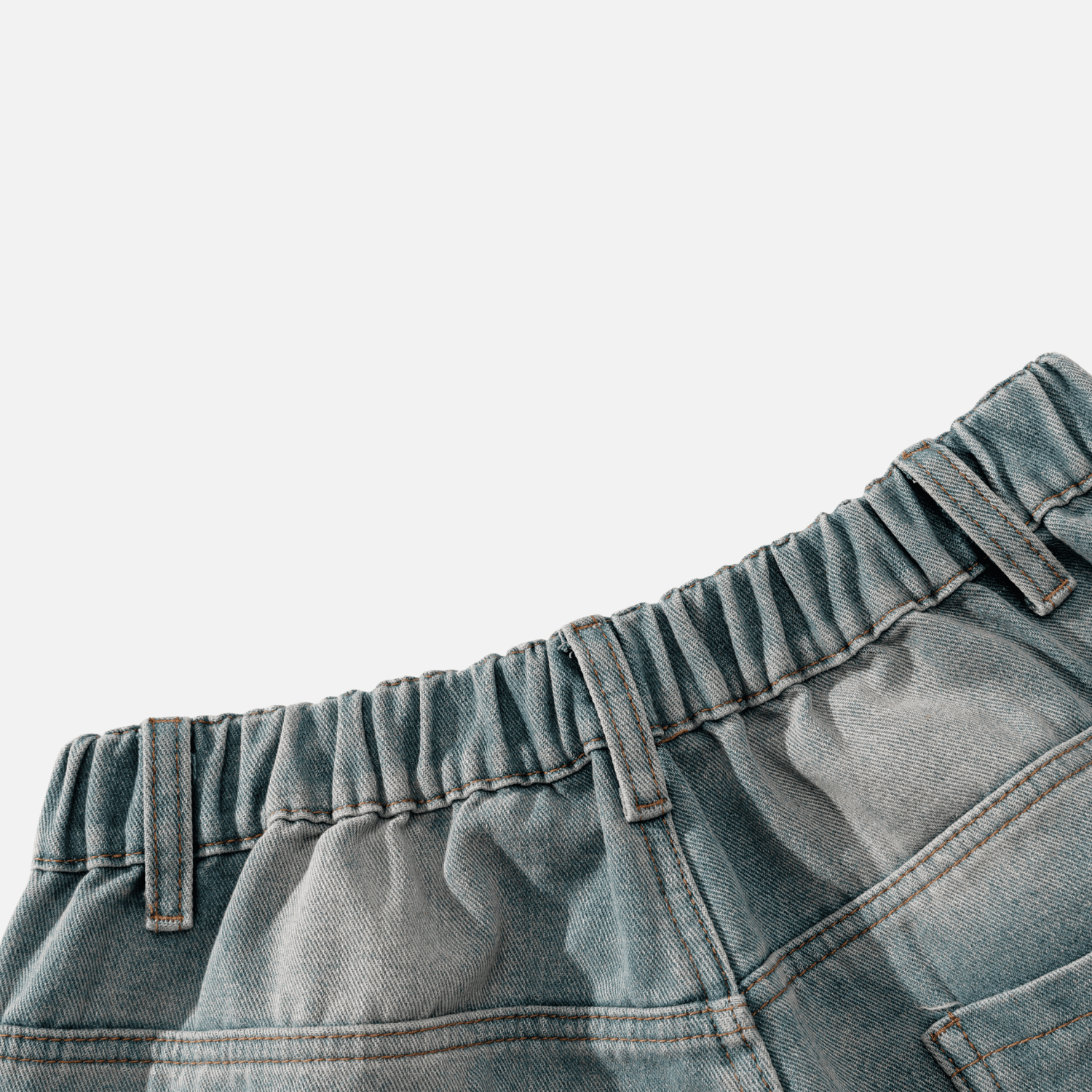 Vintage Washed Panel Jeans