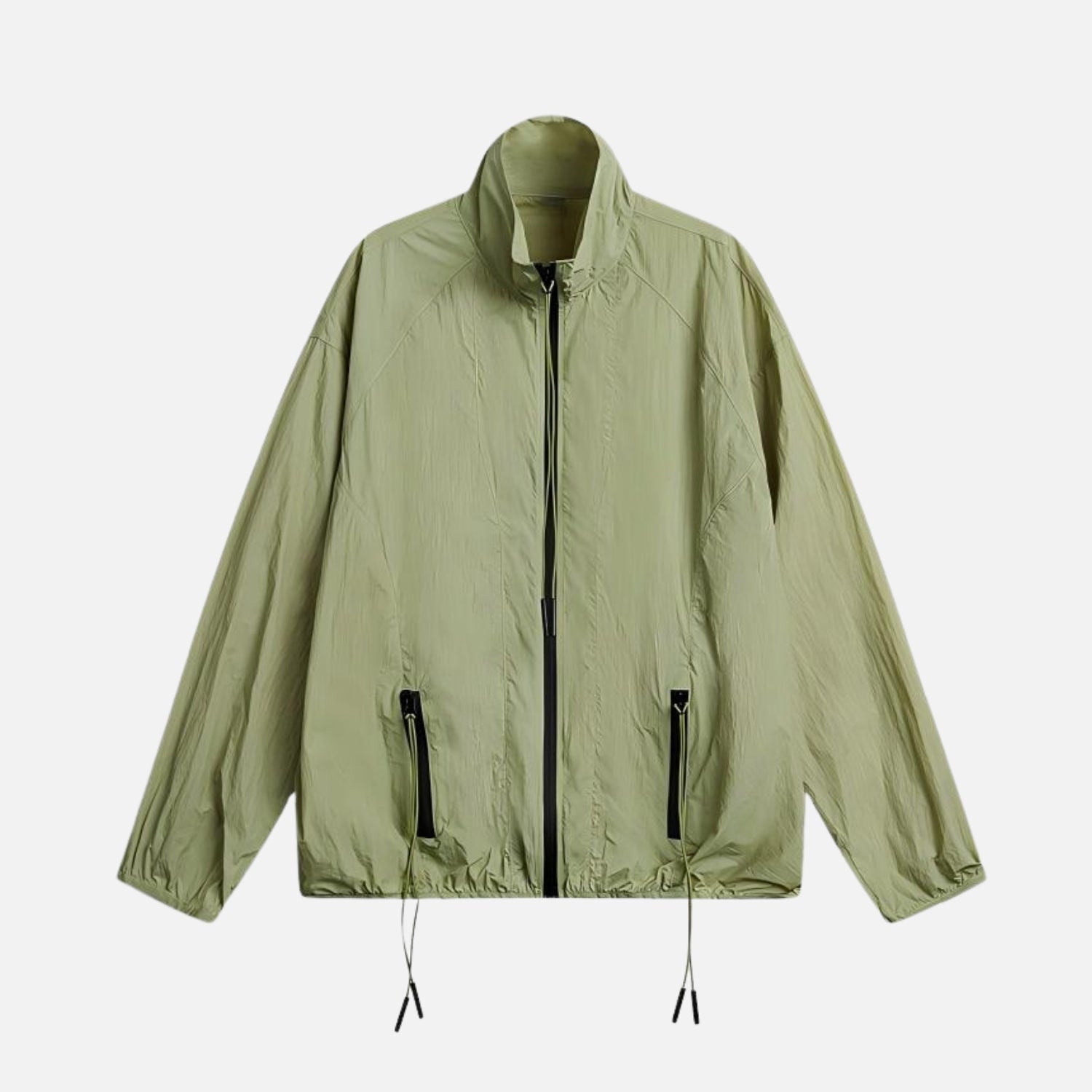 Vintage Athletic Stand-Collar Jacket