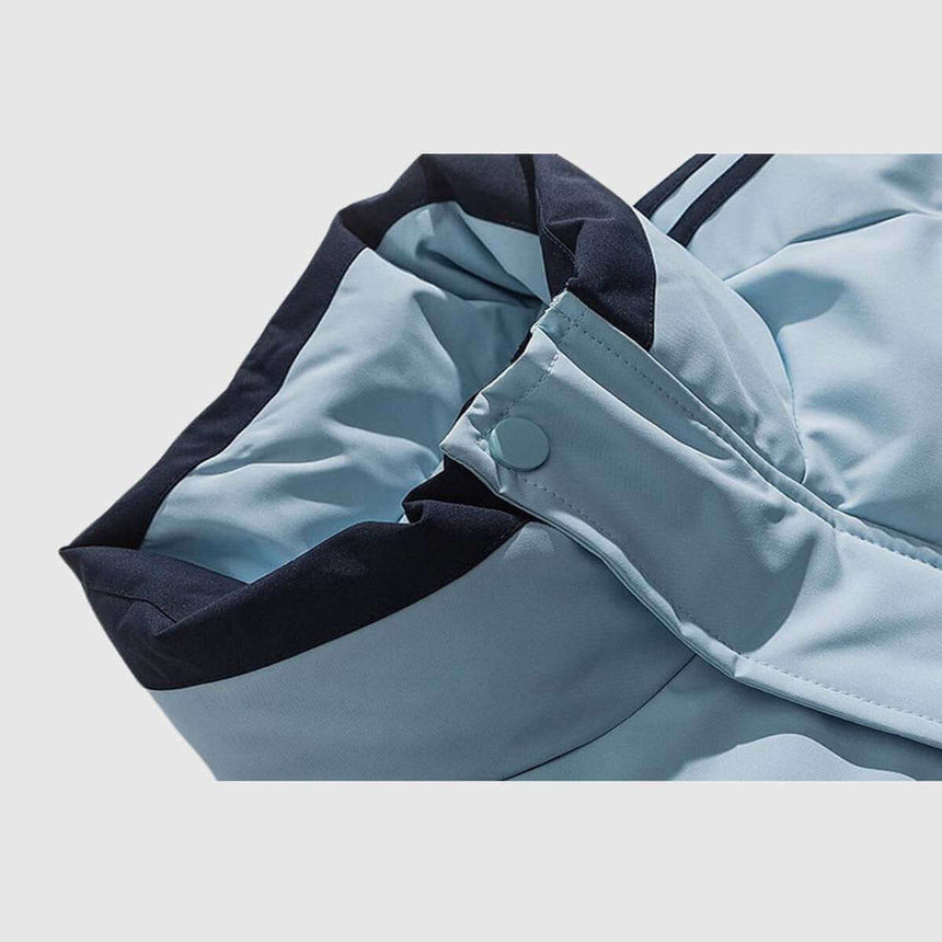 Chaqueta acolchada con mangas a rayas
